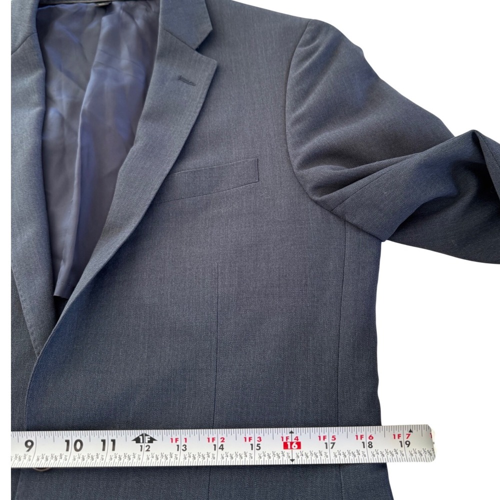 J. Crew Ludlow Traveler 38R Blue Italian Tollegno 1900 Wool Half Lined Blazer - Picture 9 of 11